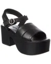 Weekend Max Mara Leather Platform Sandal