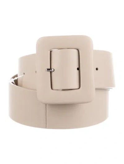 Pre-owned Weekend Max Mara Leather Waist Belt In Neutral