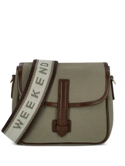Weekend Max Mara Umhängetasche Aus Canvas In Gray