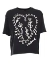 Weekend Max Mara Lecco T-shirt In Black Cotton In Black