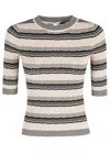 Weekend Max Mara Striped T-shirt In Multi