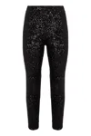 Weekend Max Mara Leggings With Sequins In Black