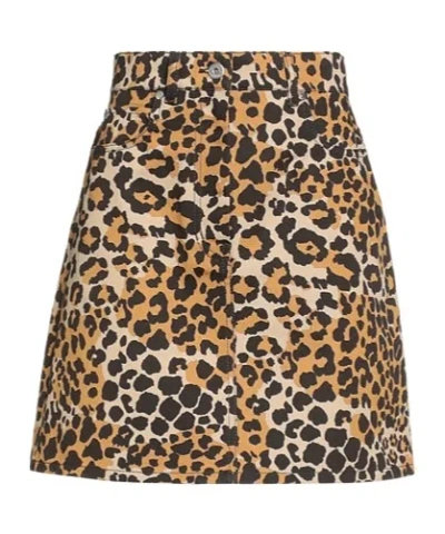 Weekend Max Mara Leopard Print A-line Dress In Brown