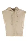 Weekend Max Mara Levante - Reversible Canvas Waistcoat In Gold