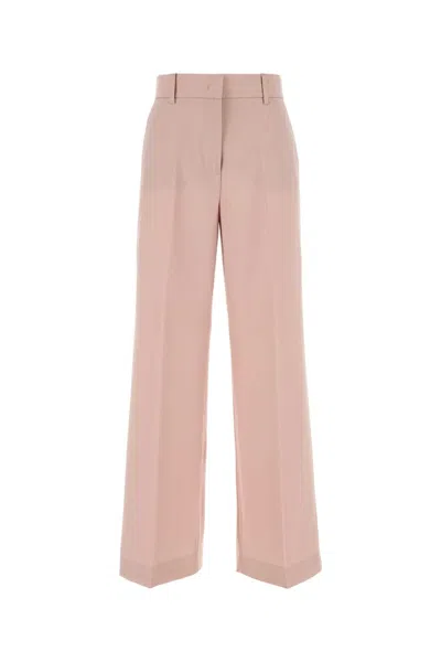 Weekend Max Mara Light Pink Wool Visivo Palazzo Pant