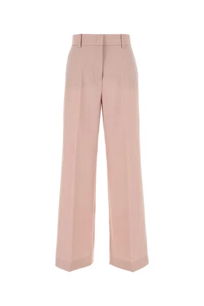 Weekend Max Mara Light Pink Wool Visivo Palazzo Pant