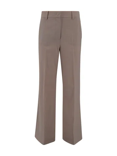 WEEKEND MAX MARA LIGHT PINK WOOL VISIVO PALAZZO PANT