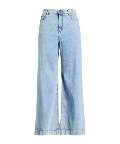 Weekend Max Mara Light-wash Straight-leg Jeans In Blue