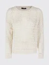 Weekend Max Mara Linen And Cotton Crewneck Pullover By In Neutral