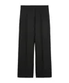 Weekend Max Mara Belt And Loop Wide-leg Pants In Black