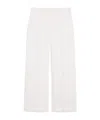 Weekend Max Mara Linen Canvas Trousers In White
