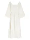 Weekend Max Mara Luglio Linen Midi Dress In White