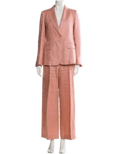 Pre-owned Weekend Max Mara Linen Evening Jacket In Pink