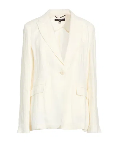Weekend Max Mara Linen Single- Blazer In Camel