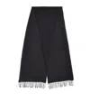 Weekend Max Mara Linen Stole Scarf In Black