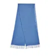 Weekend Max Mara Linen Stole Scarf In Green