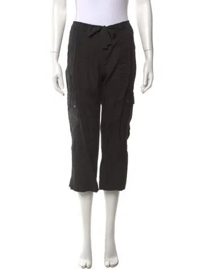 Pre-owned Weekend Max Mara Linen Straight Leg Pants In Blue