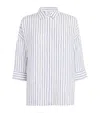 WEEKEND MAX MARA LINEN STRIPE SHIRT