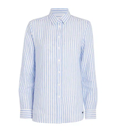 WEEKEND MAX MARA LINEN STRIPE SHIRT