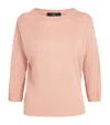 Weekend Max Mara Linen Sweater In Pink