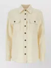 WEEKEND MAX MARA LINEN VALDA SHIRT WITH BUTTONED CUFFS AND CHEST POCKETS