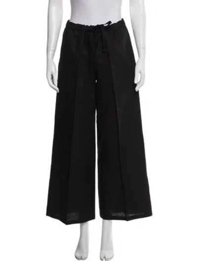 Pre-owned Weekend Max Mara Linen Wide Leg Pants In Green