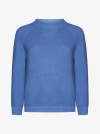 Weekend Max Mara Raglan-sleeve Cotton Sweater In Sky