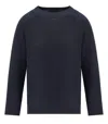 Weekend Max Mara Linz Navy Blue Crewneck Sweater In Blue
