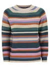 Weekend Max Mara Linz Striped Raglan-sleeve Sweater In Multicolor