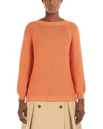 Weekend Max Mara Linz Sweater In Orange