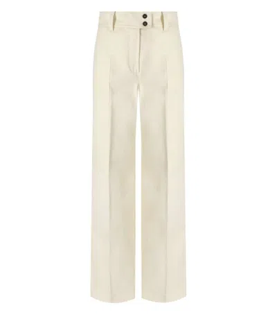 Weekend Max Mara Livigno Belted Straight Leg Pants In Beige