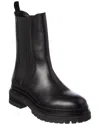 Weekend Max Mara Livrea Leather Boot In Black