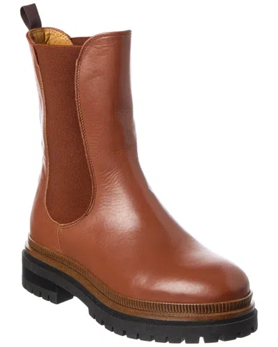 Weekend Max Mara Livrea Leather Boot In Brown