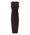 WEEKEND MAX MARA WEEKEND MAX MARA  LOCUSTA BROWN DRESS