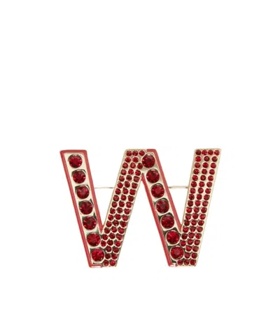Weekend Max Mara Logo Brooch In Multicolor