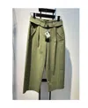 Weekend Max Mara Logo Casual Pants In Green