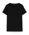 Weekend Max Mara T-shirt With Round Neck And Short Sleeves In Black