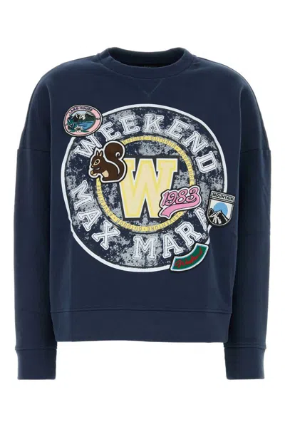Weekend Max Mara Medea Sweatshirt In Blue