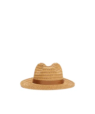 Weekend Max Mara Logo Details Fisherman's Hat In Nude
