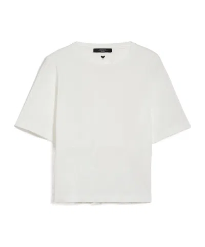 Weekend Max Mara Logo Details T-shirt In White