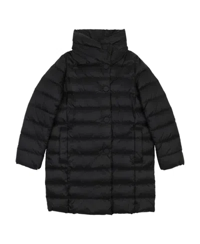Weekend Max Mara Logo Down Jacket In Black