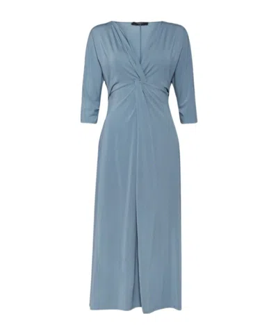 Weekend Max Mara Logo Dress In Blue