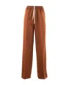 Shop Weekend Max Mara Logo Elastic Sweatpants In Brown