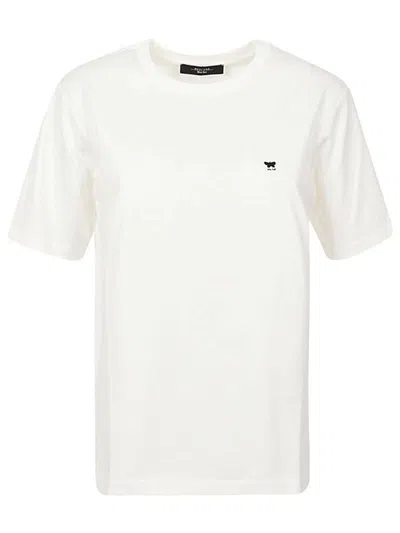 Weekend Max Mara Womens White Deodara Striped Cotton-jersey T-shirt In Off White