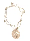 WEEKEND MAX MARA WEEKEND MAX MARA LOGO ENGRAVED EMBELLISHED NECKLACE