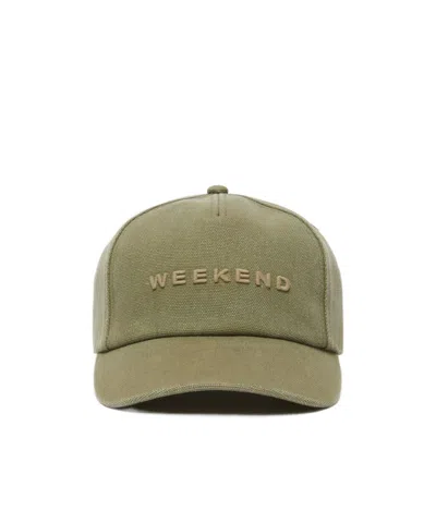 Weekend Max Mara Logo Hat In Brown