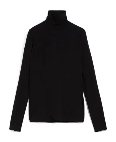 Weekend Max Mara Logo High-necked Sweater In Black