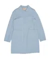 Weekend Max Mara Logo Medium Length Coat In Blue
