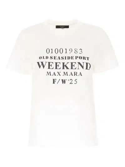 WEEKEND MAX MARA LOGO-PRINT T-SHIRT