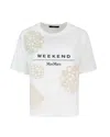 Weekend Max Mara Logo Printed Crewneck T-shirt In White